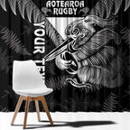 Aotearoa Silver Fern Rugby Custom Window Curtain 2024 Go Kiwi