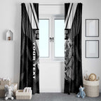 Aotearoa Silver Fern Rugby Custom Window Curtain 2024 Go Kiwi