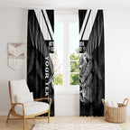 Aotearoa Silver Fern Rugby Custom Window Curtain 2024 Go Kiwi