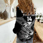Aotearoa Silver Fern Rugby Custom Women Casual Shirt 2024 Go Kiwi