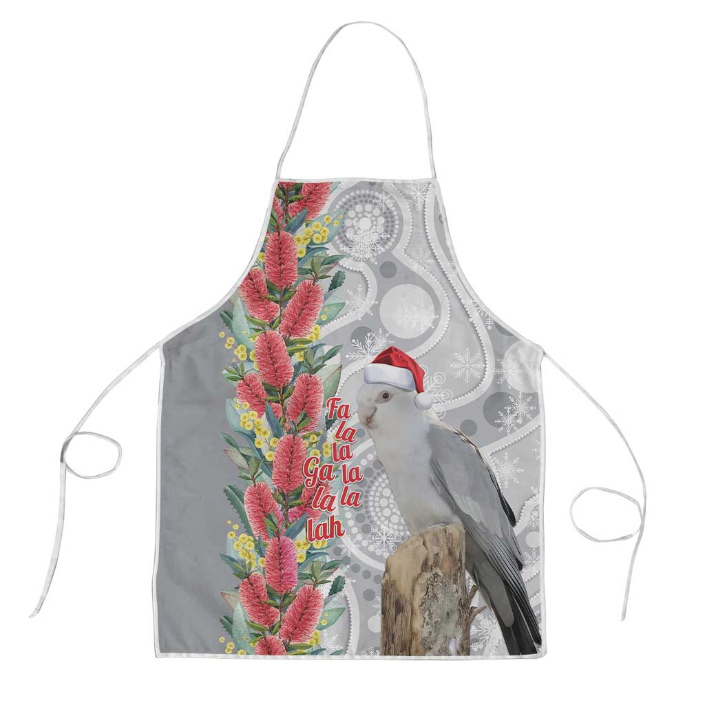 Blue Galah Mutation Christmas Australia Apron Falalalala Galalah Bottlebrush Grey Aboriginal Art - Aussie Hoodie