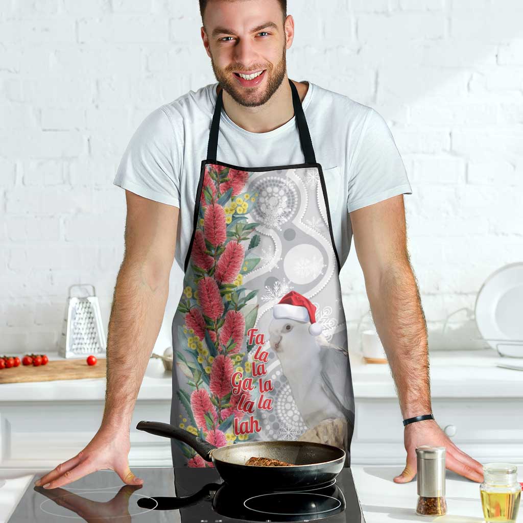Blue Galah Mutation Christmas Australia Apron Falalalala Galalah Bottlebrush Grey Aboriginal Art - Aussie Hoodie
