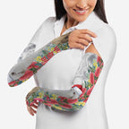 Blue Galah Mutation Christmas Australia Arm Sleeves Falalalala Galalah Bottlebrush Grey Aboriginal Art - Aussie Hoodie