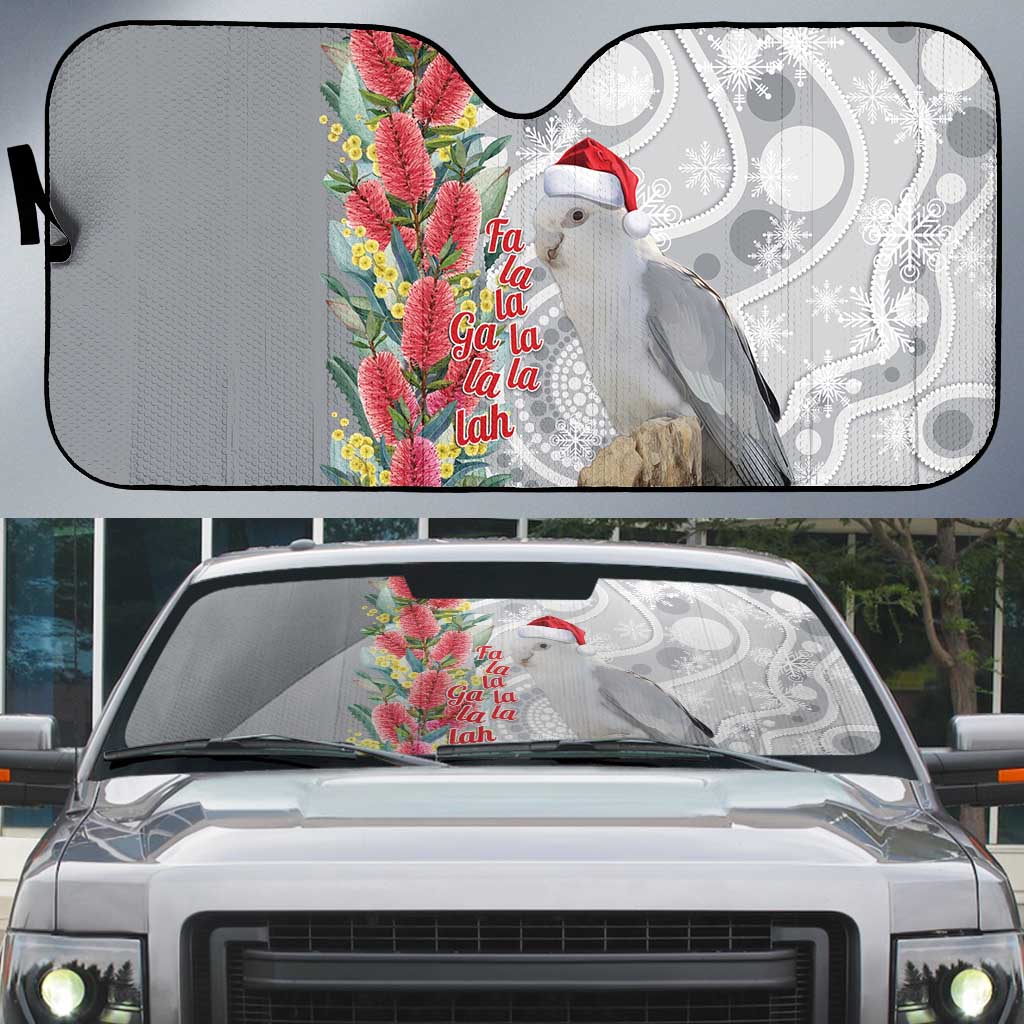 Blue Galah Mutation Christmas Australia Auto Sun Shade Falalalala Galalah Bottlebrush Grey Aboriginal Art - Aussie Hoodie