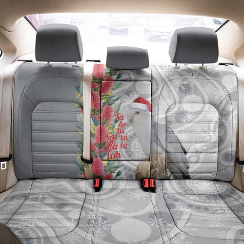 Blue Galah Mutation Christmas Australia Back Car Seat Cover Falalalala Galalah Bottlebrush Grey Aboriginal Art - Aussie Hoodie
