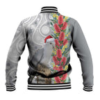Blue Galah Mutation Christmas Australia Baseball Jacket Falalalala Galalah Bottlebrush Grey Aboriginal Art - Aussie Hoodie