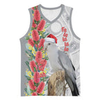 Blue Galah Mutation Christmas Australia Basketball Jersey Falalalala Galalah Bottlebrush Grey Aboriginal Art - Aussie Hoodie