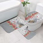 Blue Galah Mutation Christmas Australia Bathroom Set Falalalala Galalah Bottlebrush Grey Aboriginal Art - Aussie Hoodie