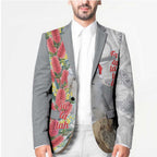 Blue Galah Mutation Christmas Australia Blazer Falalalala Galalah Bottlebrush Grey Aboriginal Art - Aussie Hoodie