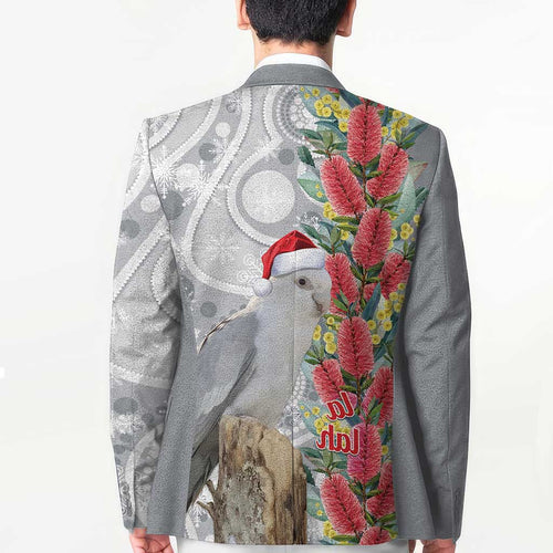 Blue Galah Mutation Christmas Australia Blazer Falalalala Galalah Bottlebrush Grey Aboriginal Art - Aussie Hoodie