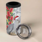Blue Galah Mutation Christmas Australia 4 in 1 Can Cooler Tumbler Falalalala Galalah Bottlebrush Grey Aboriginal Art - Aussie Hoodie