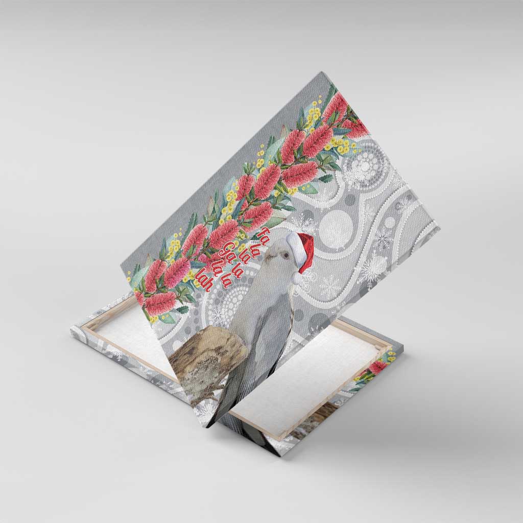 Blue Galah Mutation Christmas Australia Canvas Wall Art Falalalala Galalah Bottlebrush Grey Aboriginal Art - Aussie Hoodie