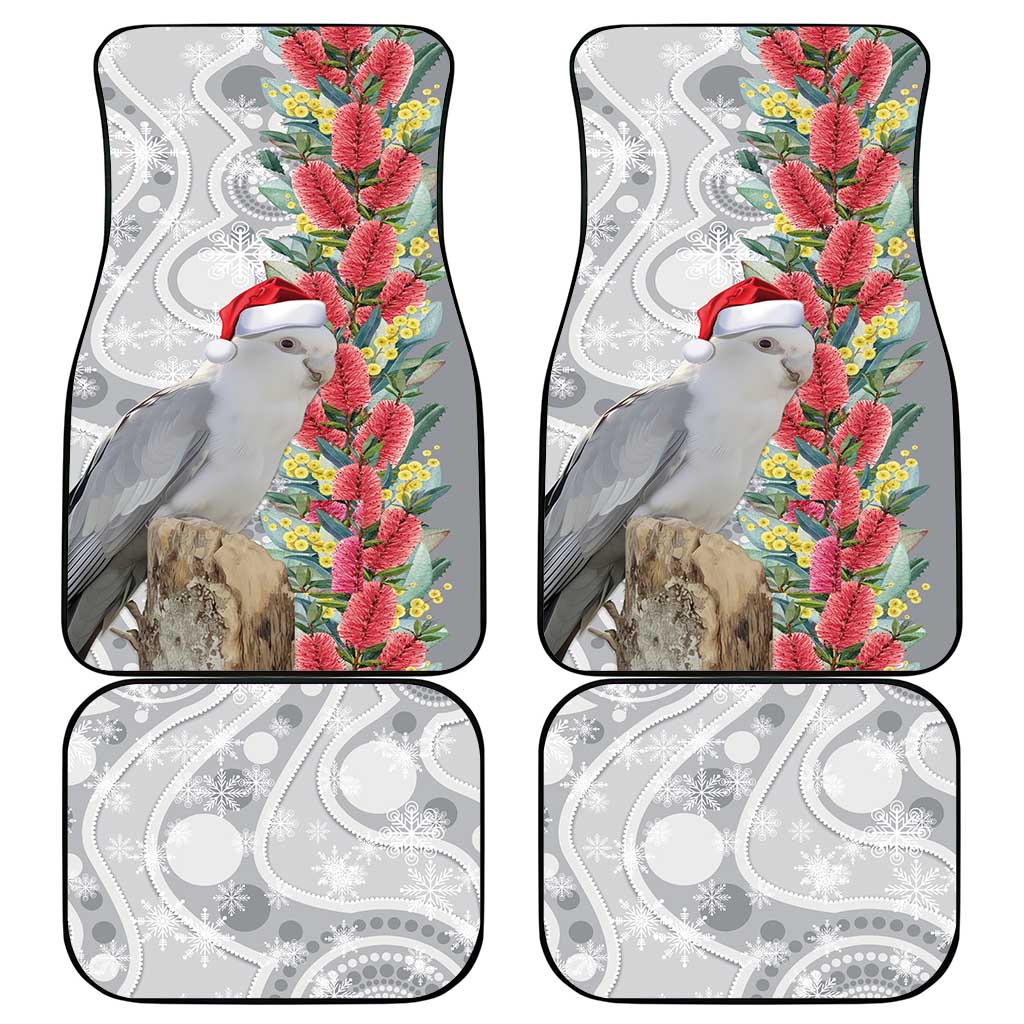 Blue Galah Mutation Christmas Australia Car Mats Falalalala Galalah Bottlebrush Grey Aboriginal Art - Aussie Hoodie