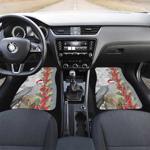 Blue Galah Mutation Christmas Australia Car Mats Falalalala Galalah Bottlebrush Grey Aboriginal Art - Aussie Hoodie