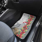 Blue Galah Mutation Christmas Australia Car Mats Falalalala Galalah Bottlebrush Grey Aboriginal Art - Aussie Hoodie