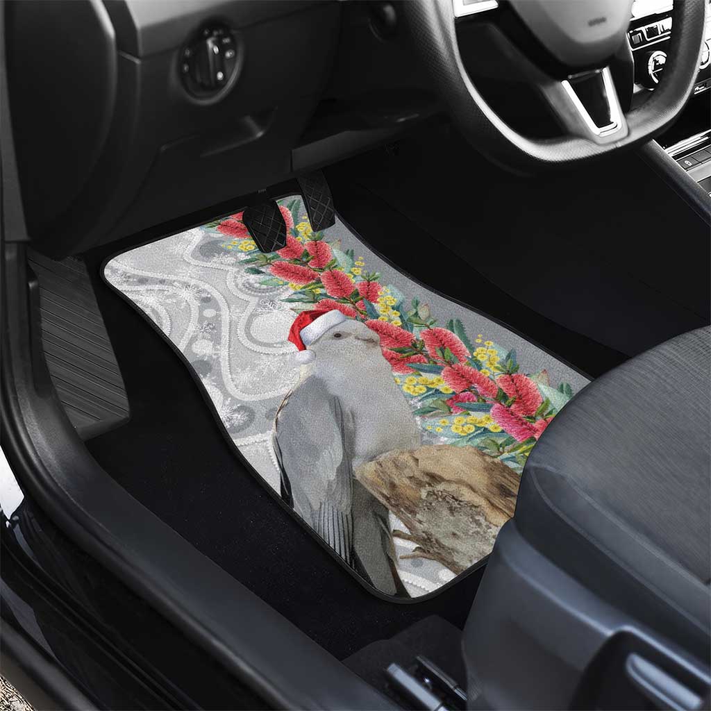 Blue Galah Mutation Christmas Australia Car Mats Falalalala Galalah Bottlebrush Grey Aboriginal Art - Aussie Hoodie