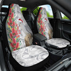 Blue Galah Mutation Christmas Australia Car Seat Cover Falalalala Galalah Bottlebrush Grey Aboriginal Art - Aussie Hoodie