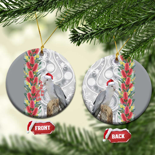Blue Galah Mutation Christmas Australia Ceramic Ornament Falalalala Galalah Bottlebrush Grey Aboriginal Art - Aussie Hoodie