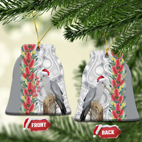 Blue Galah Mutation Christmas Australia Ceramic Ornament Falalalala Galalah Bottlebrush Grey Aboriginal Art - Aussie Hoodie