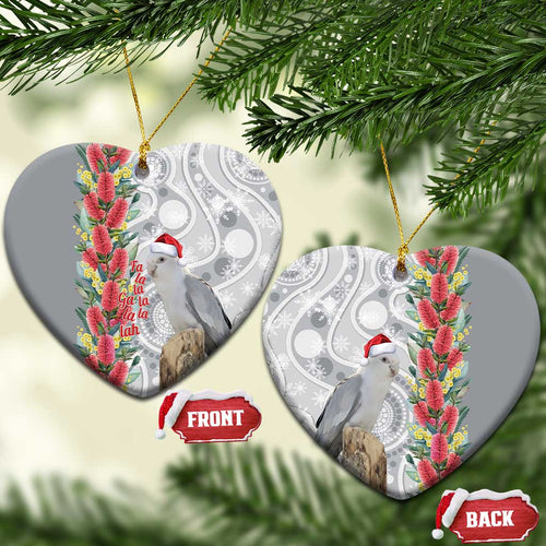 Blue Galah Mutation Christmas Australia Ceramic Ornament Falalalala Galalah Bottlebrush Grey Aboriginal Art - Aussie Hoodie
