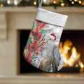 Blue Galah Mutation Christmas Australia Christmas Stocking Falalalala Galalah Bottlebrush Grey Aboriginal Art - Aussie Hoodie