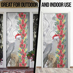 Blue Galah Mutation Christmas Australia Door Cover Falalalala Galalah Bottlebrush Grey Aboriginal Art - Aussie Hoodie