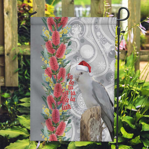 Blue Galah Mutation Christmas Australia Garden Flag Falalalala Galalah Bottlebrush Grey Aboriginal Art - Aussie Hoodie