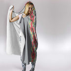 Blue Galah Mutation Christmas Australia Hooded Blanket Falalalala Galalah Bottlebrush Grey Aboriginal Art - Aussie Hoodie