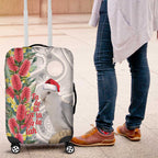 Blue Galah Mutation Christmas Australia Luggage Cover Falalalala Galalah Bottlebrush Grey Aboriginal Art - Aussie Hoodie