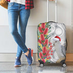 Blue Galah Mutation Christmas Australia Luggage Cover Falalalala Galalah Bottlebrush Grey Aboriginal Art - Aussie Hoodie
