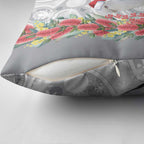 Blue Galah Mutation Christmas Australia Pillow Cover Falalalala Galalah Bottlebrush Grey Aboriginal Art - Aussie Hoodie