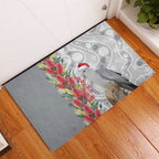 Blue Galah Mutation Christmas Australia Rubber Doormat Falalalala Galalah Bottlebrush Grey Aboriginal Art - Aussie Hoodie