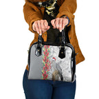 Blue Galah Mutation Christmas Australia Shoulder Handbag Falalalala Galalah Bottlebrush Grey Aboriginal Art - Aussie Hoodie