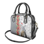 Blue Galah Mutation Christmas Australia Shoulder Handbag Falalalala Galalah Bottlebrush Grey Aboriginal Art - Aussie Hoodie