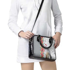 Blue Galah Mutation Christmas Australia Shoulder Handbag Falalalala Galalah Bottlebrush Grey Aboriginal Art - Aussie Hoodie
