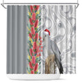 Blue Galah Mutation Christmas Australia Shower Curtain Falalalala Galalah Bottlebrush Grey Aboriginal Art - Aussie Hoodie