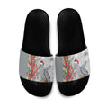Blue Galah Mutation Christmas Australia Slide Sandals Falalalala Galalah Bottlebrush Grey Aboriginal Art - Aussie Hoodie