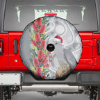 Blue Galah Mutation Christmas Australia Spare Tire Cover Falalalala Galalah Bottlebrush Grey Aboriginal Art - Aussie Hoodie