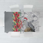 Blue Galah Mutation Christmas Australia Tablecloth Falalalala Galalah Bottlebrush Grey Aboriginal Art - Aussie Hoodie