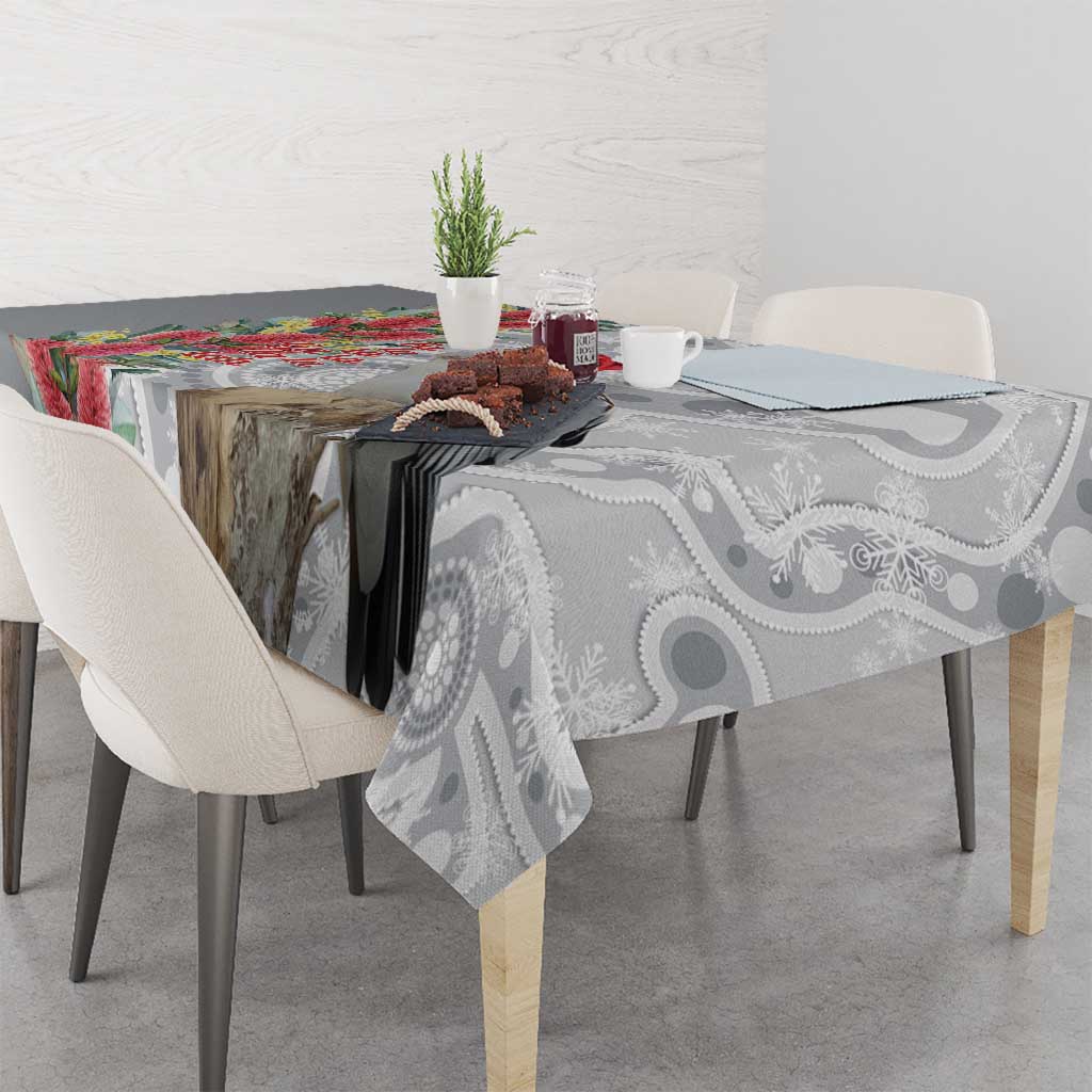 Blue Galah Mutation Christmas Australia Tablecloth Falalalala Galalah Bottlebrush Grey Aboriginal Art - Aussie Hoodie