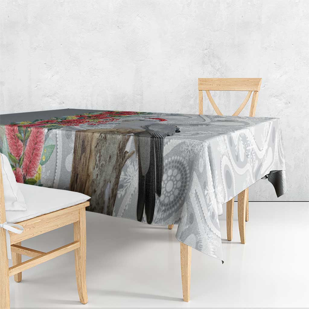 Blue Galah Mutation Christmas Australia Tablecloth Falalalala Galalah Bottlebrush Grey Aboriginal Art - Aussie Hoodie
