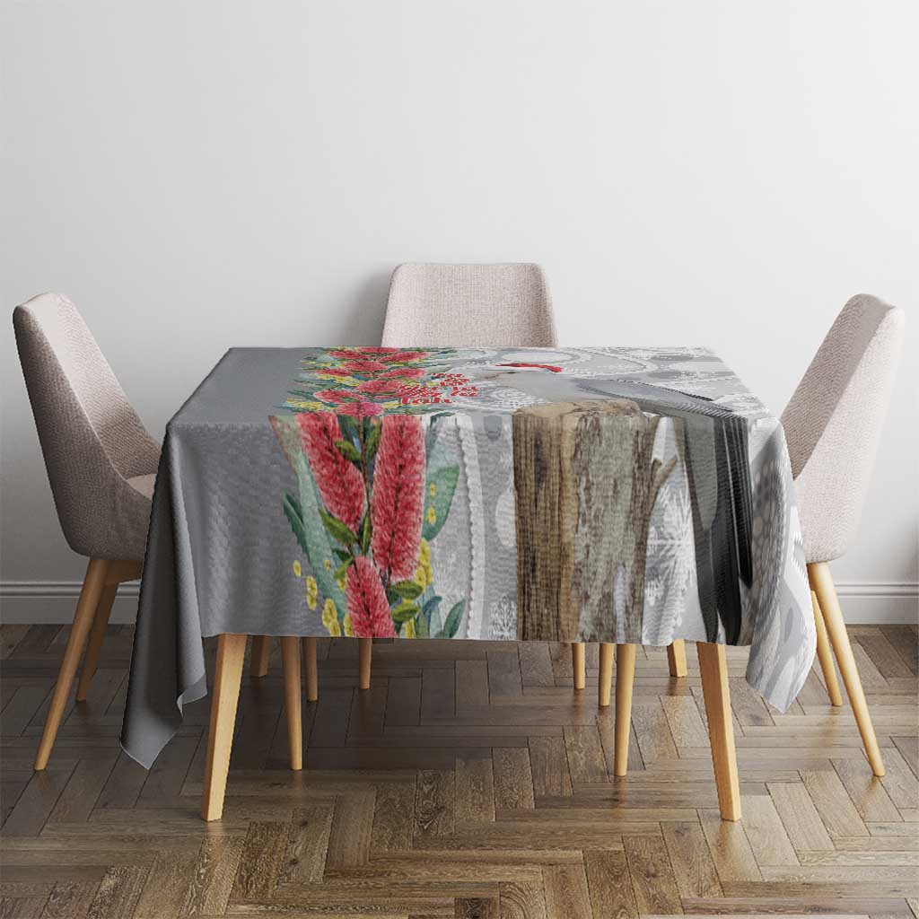 Blue Galah Mutation Christmas Australia Tablecloth Falalalala Galalah Bottlebrush Grey Aboriginal Art - Aussie Hoodie