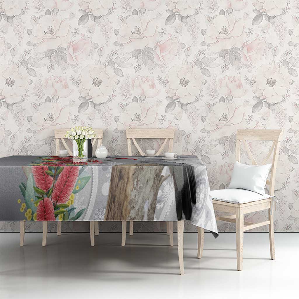 Blue Galah Mutation Christmas Australia Tablecloth Falalalala Galalah Bottlebrush Grey Aboriginal Art - Aussie Hoodie