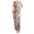 Blue Galah Mutation Christmas Australia Tank Maxi Dress Falalalala Galalah Bottlebrush Grey Aboriginal Art - Aussie Hoodie