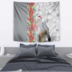 Blue Galah Mutation Christmas Australia Tapestry Falalalala Galalah Bottlebrush Grey Aboriginal Art - Aussie Hoodie