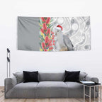 Blue Galah Mutation Christmas Australia Tapestry Falalalala Galalah Bottlebrush Grey Aboriginal Art - Aussie Hoodie