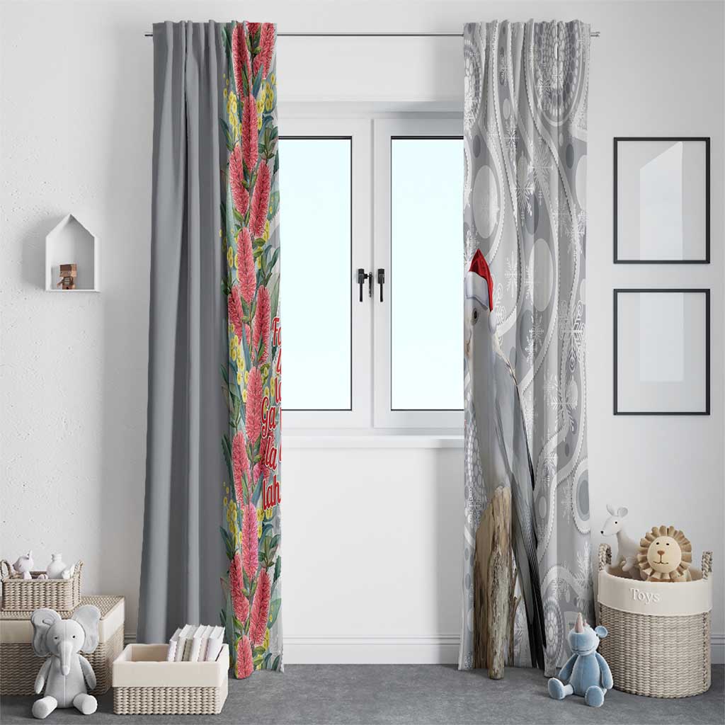 Blue Galah Mutation Christmas Australia Window Curtain Falalalala Galalah Bottlebrush Grey Aboriginal Art - Aussie Hoodie