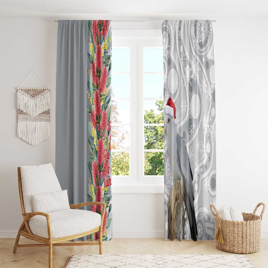 Blue Galah Mutation Christmas Australia Window Curtain Falalalala Galalah Bottlebrush Grey Aboriginal Art - Aussie Hoodie