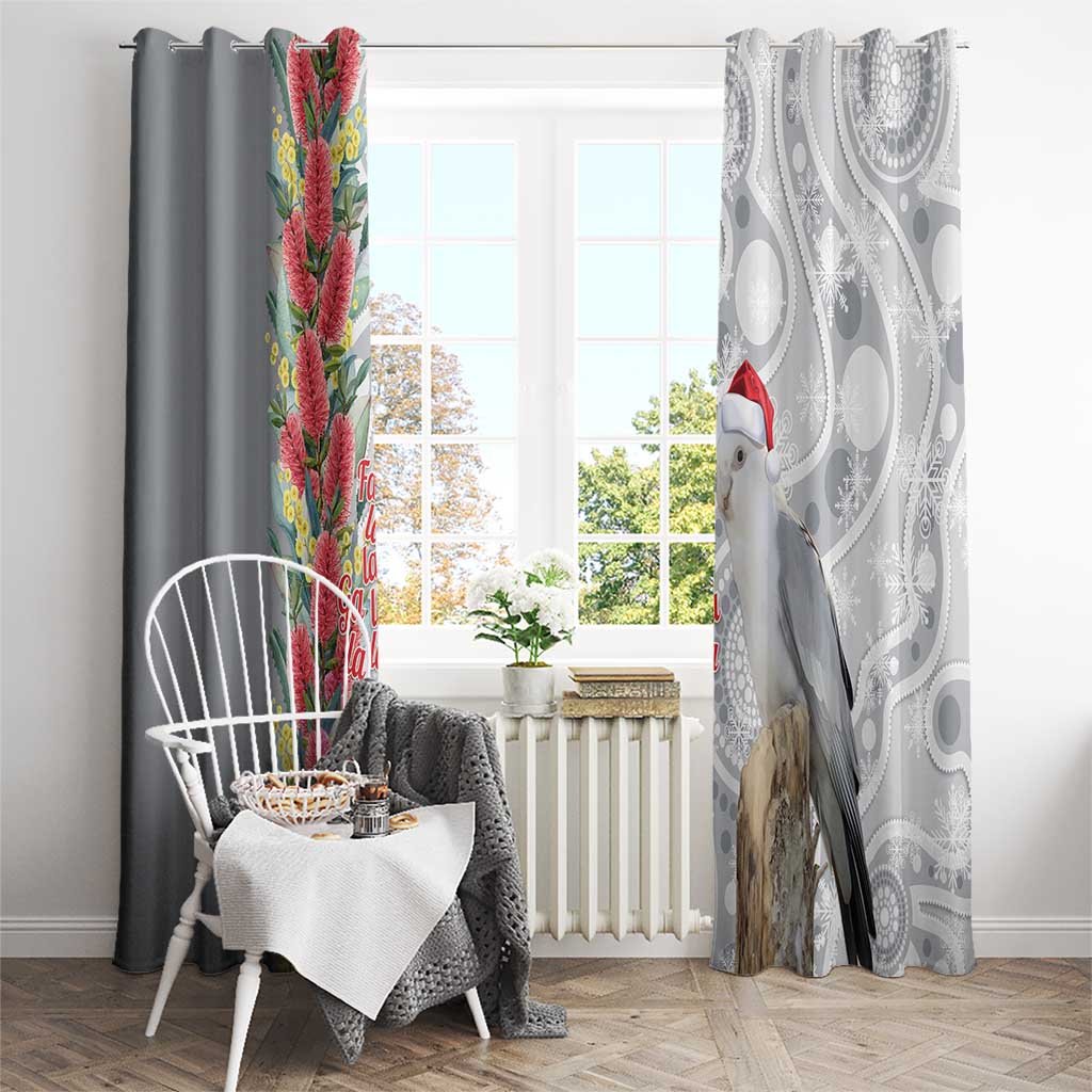 Blue Galah Mutation Christmas Australia Window Curtain Falalalala Galalah Bottlebrush Grey Aboriginal Art - Aussie Hoodie