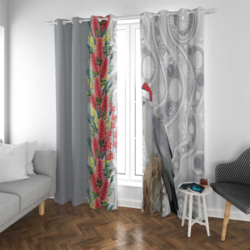 Blue Galah Mutation Christmas Australia Window Curtain Falalalala Galalah Bottlebrush Grey Aboriginal Art - Aussie Hoodie